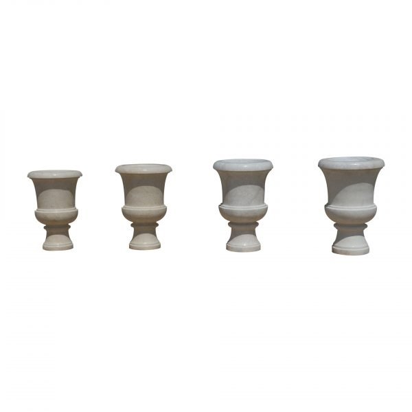 White Stone Garden Urn - Image 2