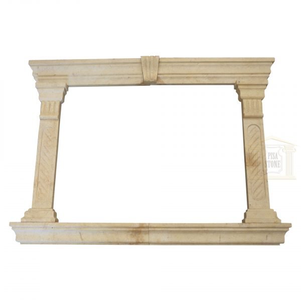 Light yellow Stone Window Frame