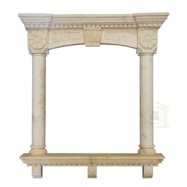 Light yellow Limestone Window Frame